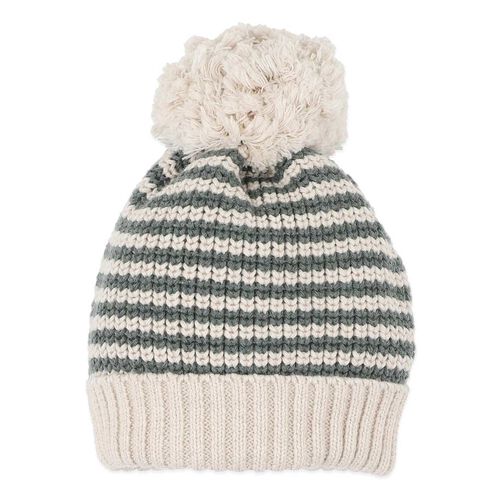 B&eacute;b&eacute; Otto Stripe Organic Knitted Beanie